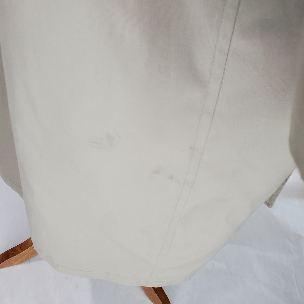 London Fog Vintage Men's Lined Trench Coat Classic Khaki Maincoats Size 44 L EUC - Picture 13 of 16